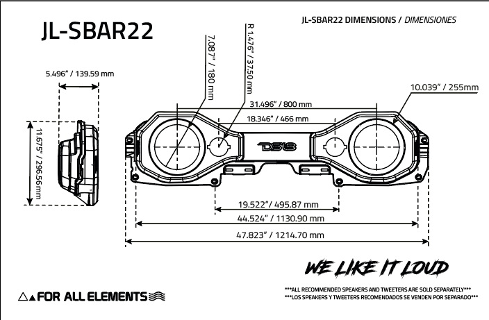 Jeep Jl/jlu,jt Overhead Bar System Fits 2 x 8’’