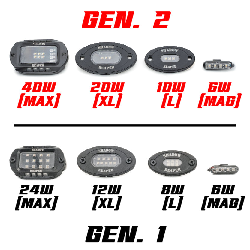 Infinite Offroad Truck Jeep RGB+W Rock Light Kit manufacturer gallery image
