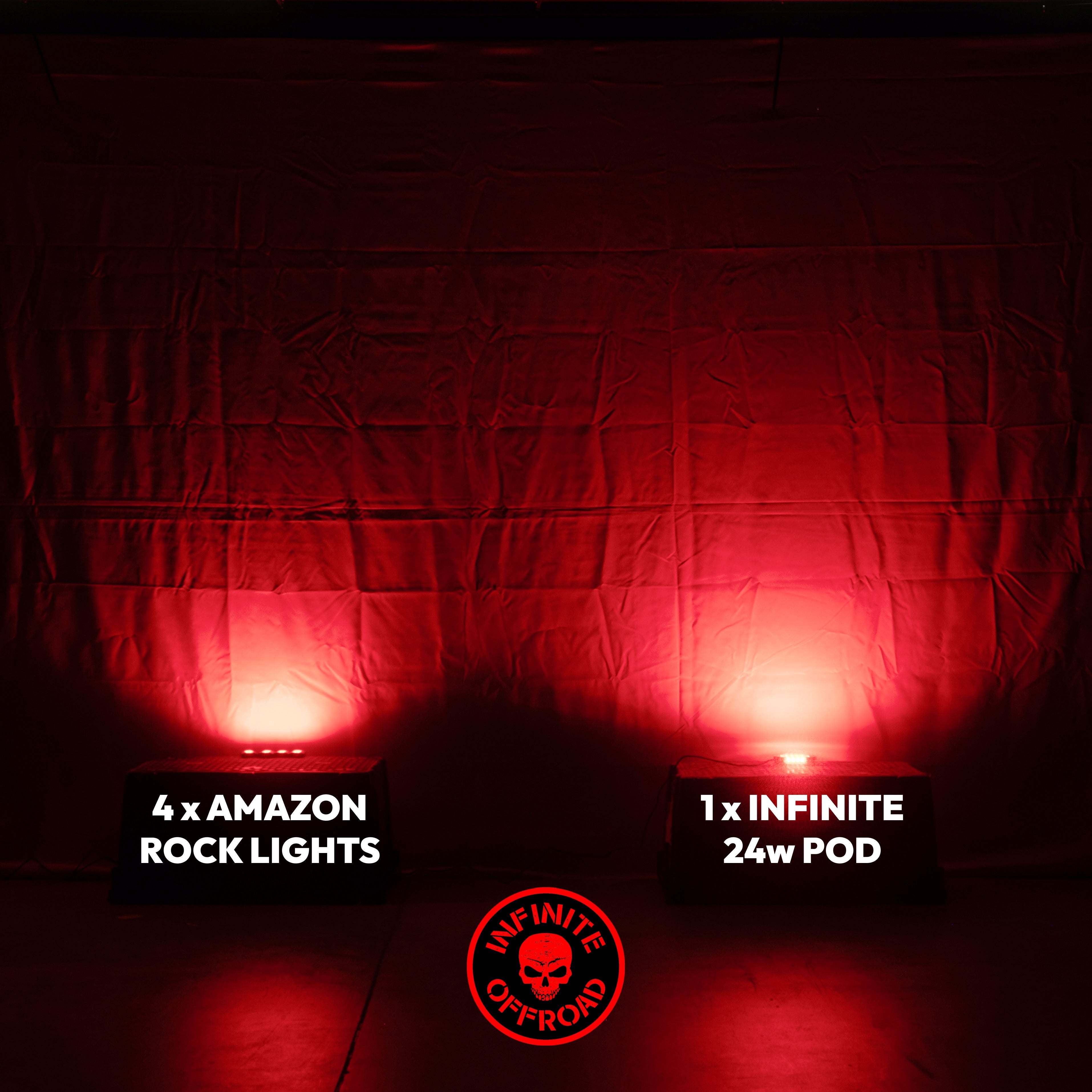 Infinite Offroad Truck Jeep RGB+W Rock Light Kit manufacturer gallery image