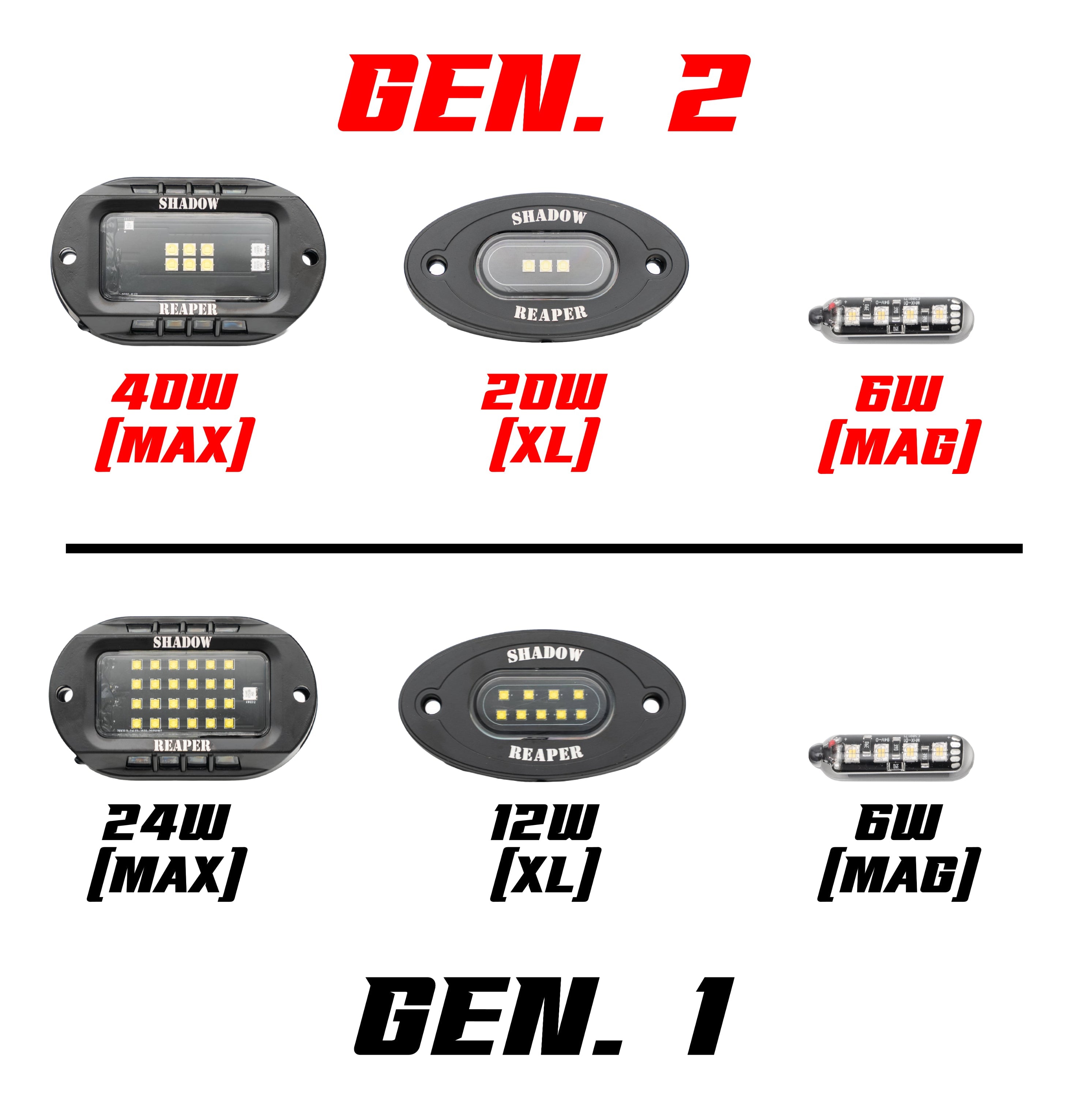 Infinite Offroad Truck Jeep Single Color Rock Light Kit manufacturer gallery image