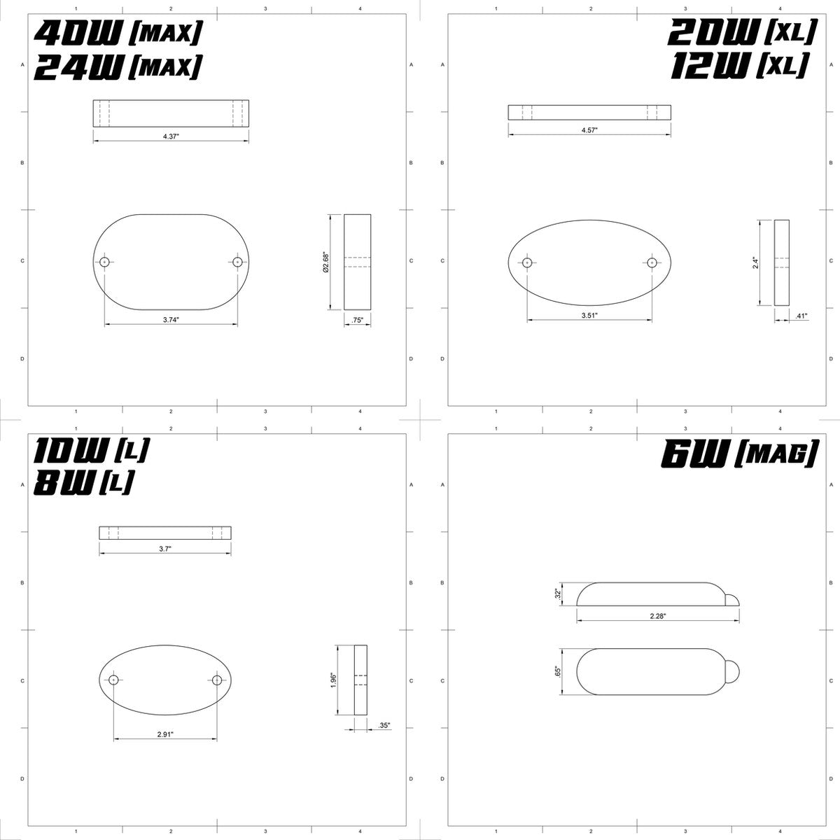 Infinite Offroad Truck Jeep Single Color Rock Light Kit manufacturer gallery image