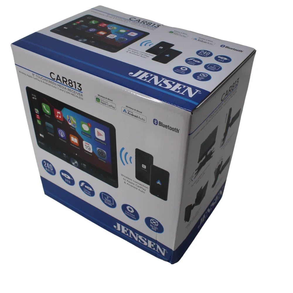 Jensen 8 Touchscreen Receiver W/wireless Android Auto &
