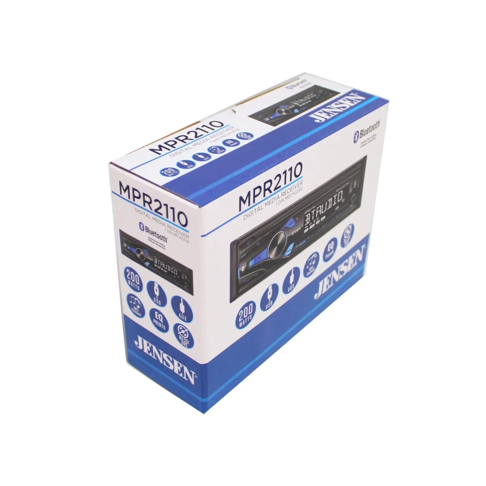 Jensen Mpr2110 Single Din Bluetooth Am/fm Mp3 Usb/aux