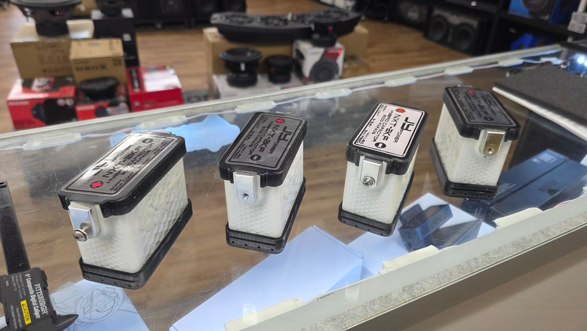 Four used JY Power NXT-2KF V1 hybrid capacitors available individually