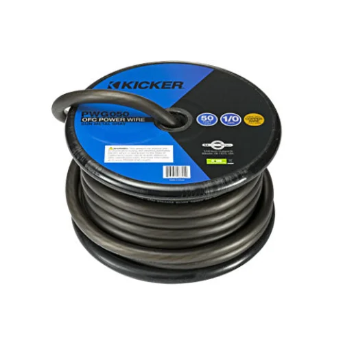 Kicker 1/0awg Power Wire 50ft Gray – Gun-metal Cable Tinned
