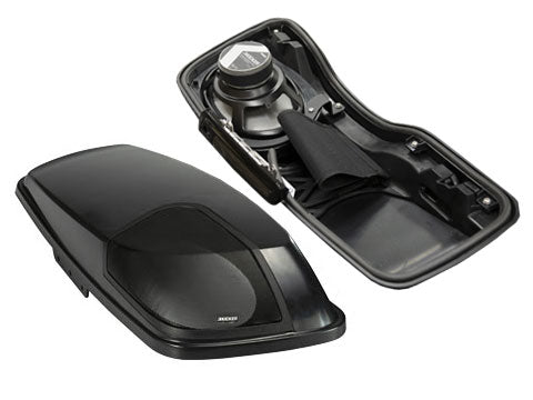 KICKER 46HDBL69 paintable Harley-Davidson saddlebag lids with PS69 speakers
