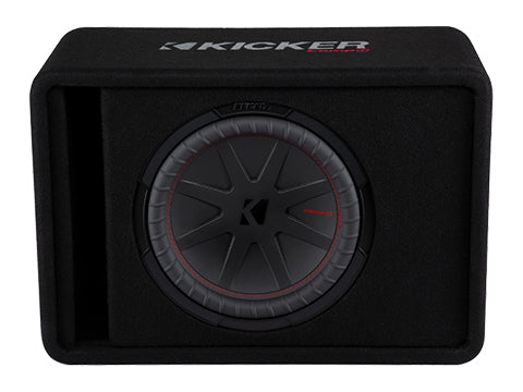 Kicker 48VCWR122 single 12-inch CompR loaded enclosure
