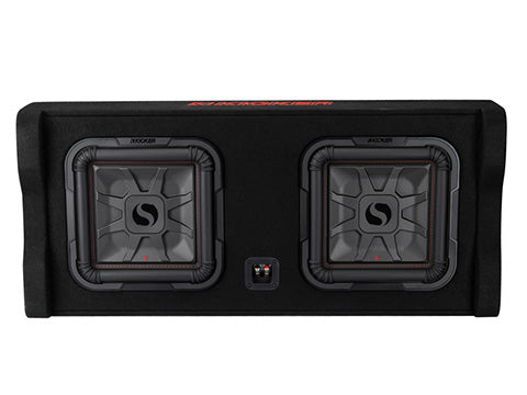 Kicker 49DL7TDF122 dual 12-inch L7T down-firing loaded enclosure