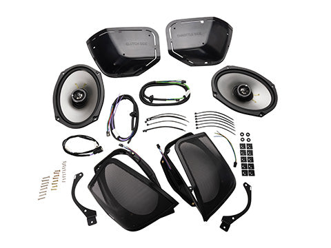 KICKER 52HDBX1469 Harley-Davidson saddlebag cut-in kit with PS69 speakers