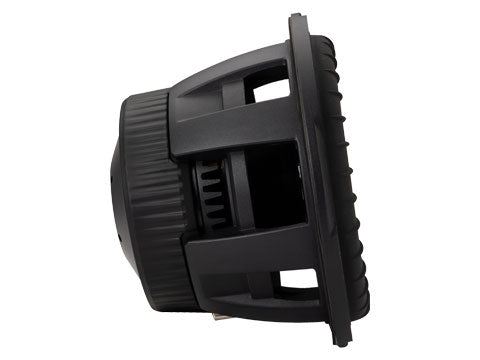 Kicker CompQ 10-inch subwoofer rear three-quarter view