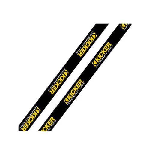 Kicker Keychain Lanyard Performance Audio Logo (black)