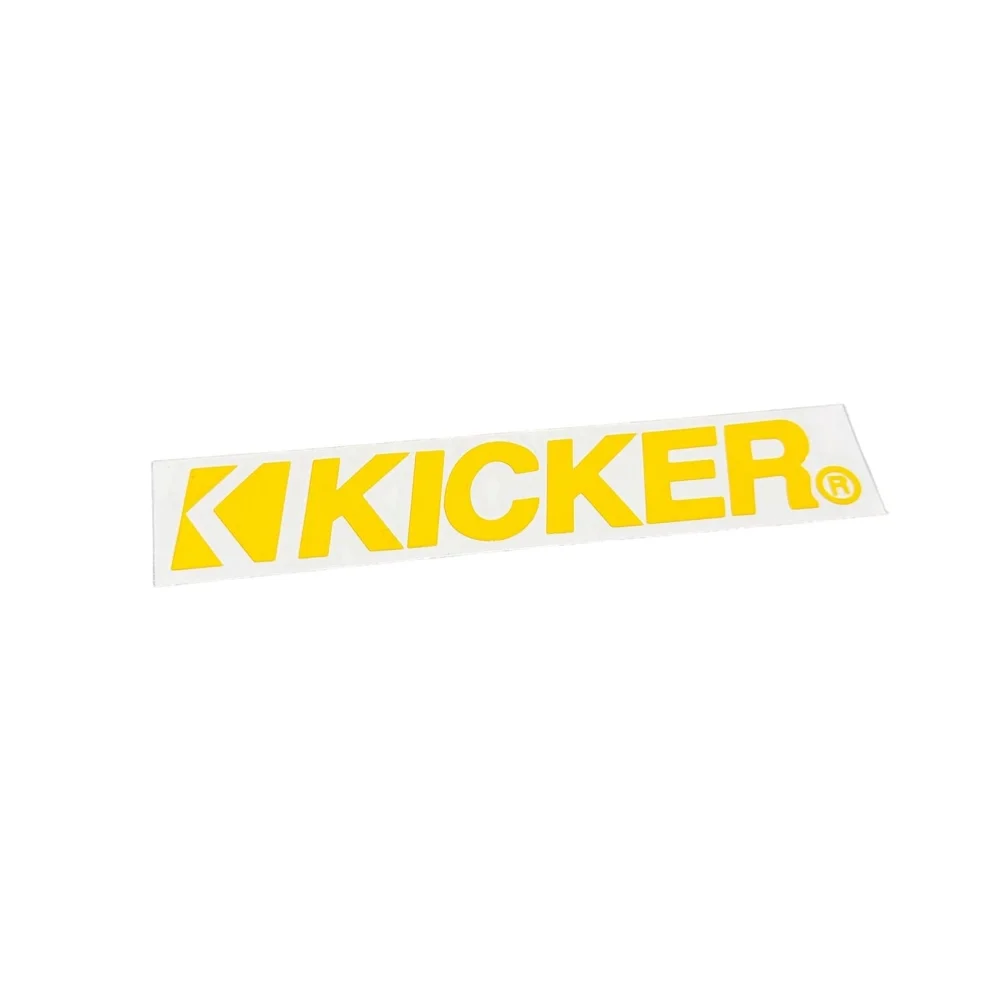 Kicker Logo 6’’ Horizontal Sticker Vinyl (yellow)