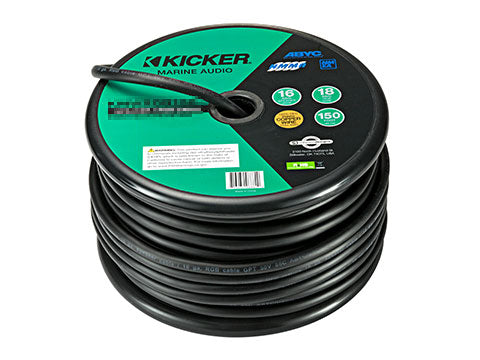 Kicker 50MSRGBW150 18-AWG Marine RGBW Lighting Wire — 150 Feet