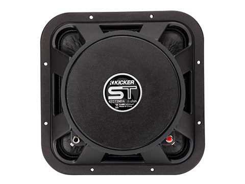 Kicker 9-inch square midrange speaker back view