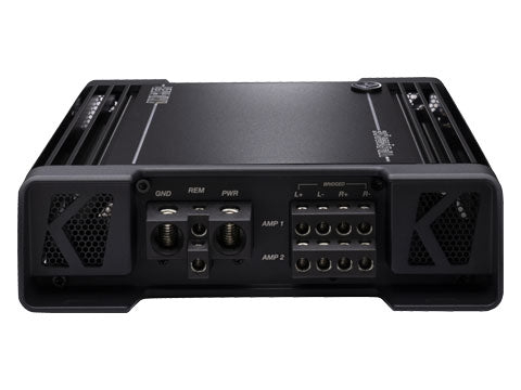 Kicker Warhorse WXA1000.4 4-Channel Amplifier left view