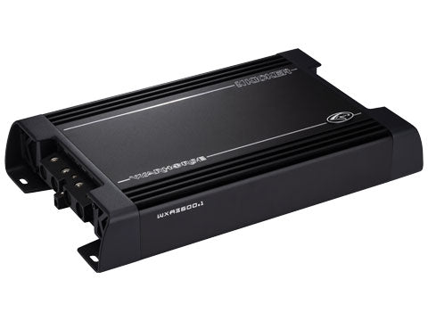 Kicker Warhorse WXA3600.1 amplifier three-quarter gallery view