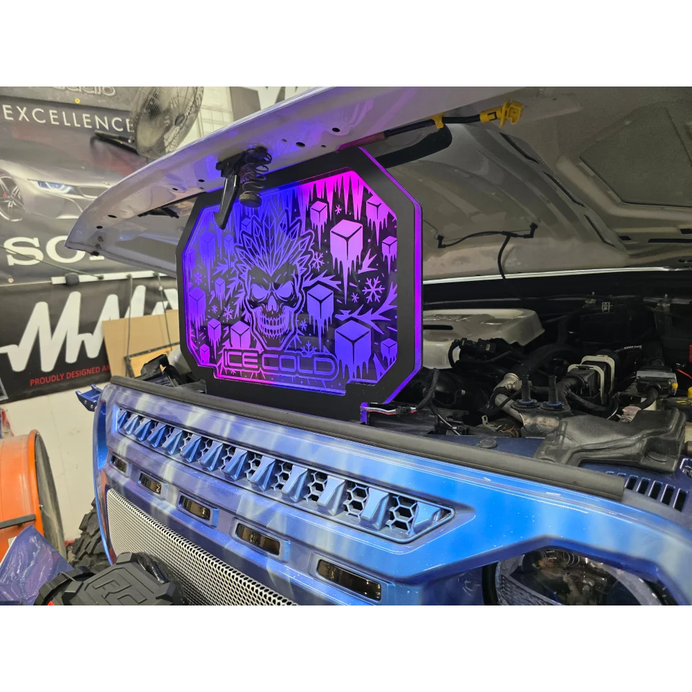 💡 Lit-fx Led Hood Prop – Custom Engraved for Jeep Show