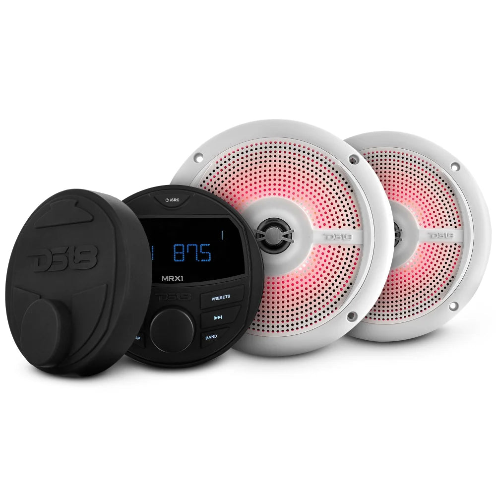 Marine and Powersports Headunit 6.5’’ Speaker Package