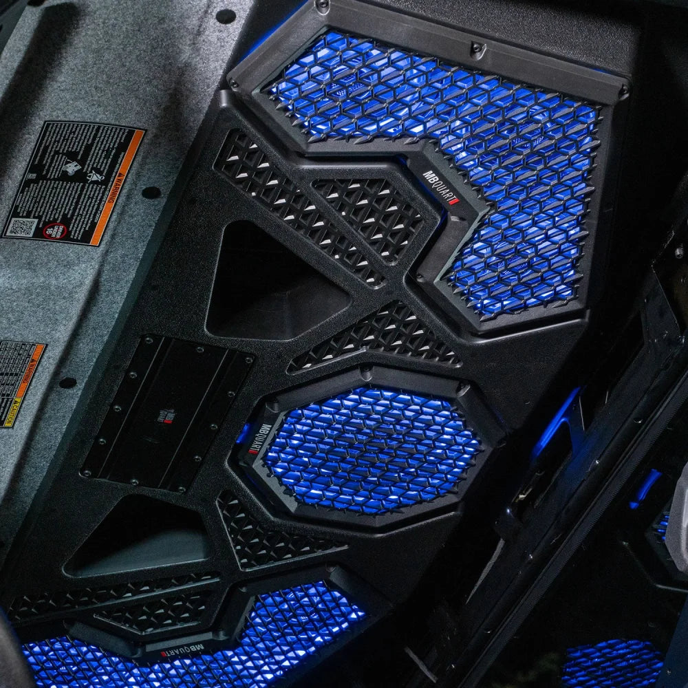 Mbqrg2-s7r 500 Watt 7 Speaker Polaris Ranger Audio Roof