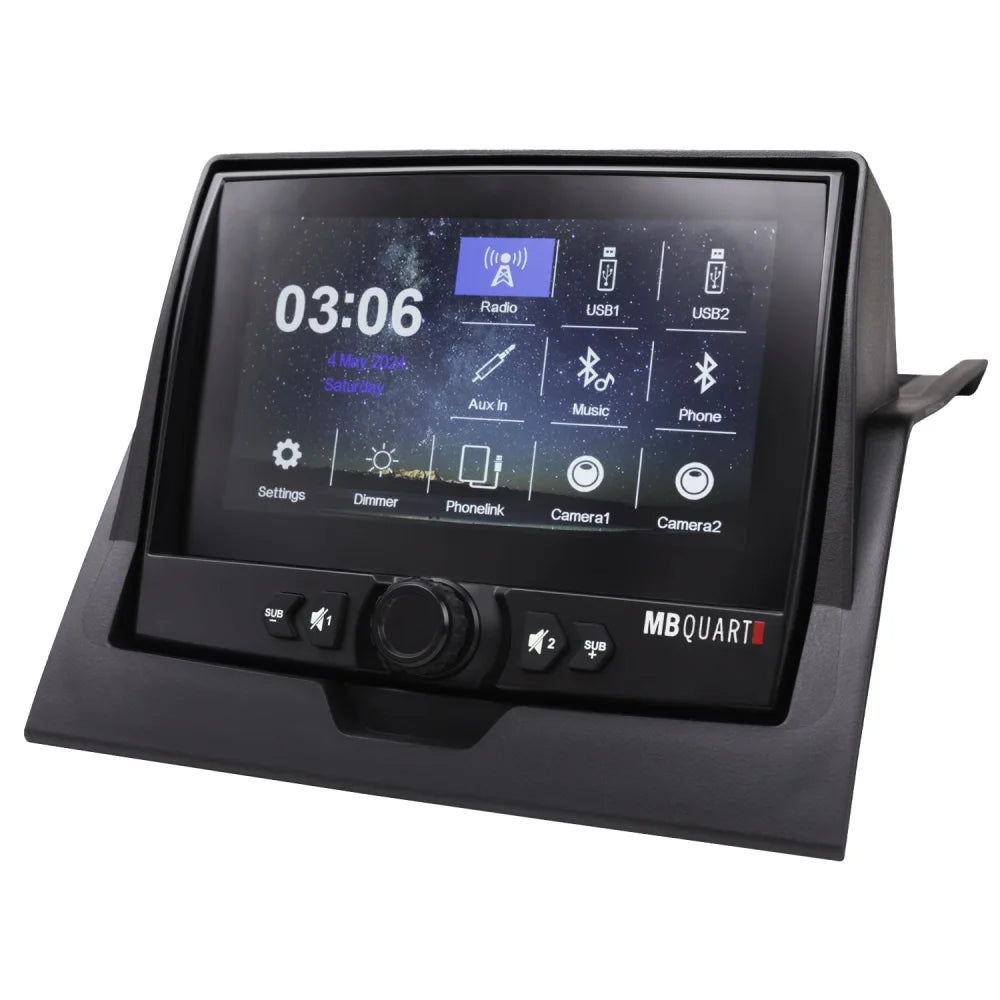 Mbqrg2-s7r 500 Watt 7 Speaker Polaris Ranger Audio Roof