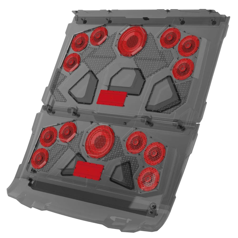Mbqrg4-s14r 1000 Watt 14 Speaker Polaris Ranger Audio Roof