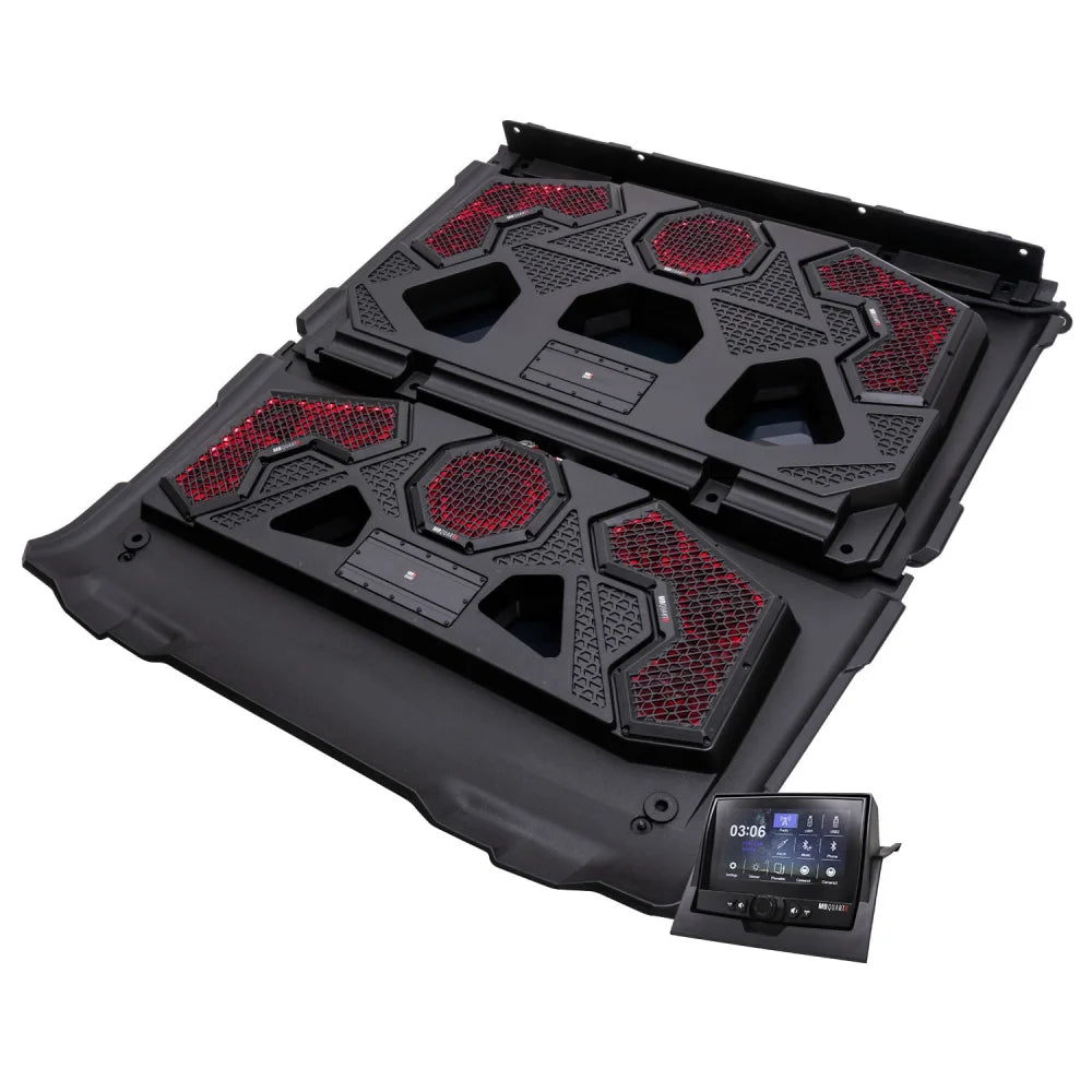 Mbqrg4-s14r 1000 Watt 14 Speaker Polaris Ranger Audio Roof