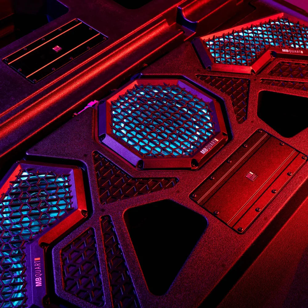 Mbqrg4-s14r 1000 Watt 14 Speaker Polaris Ranger Audio Roof