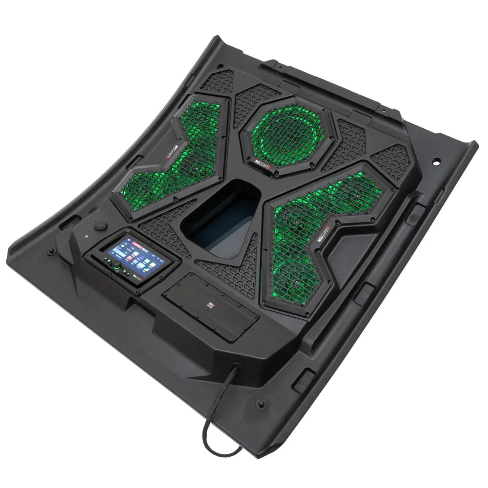 Mbqrt2-s7r 500 Watt 7 Speaker Polaris Rzr Trail Audio Roof