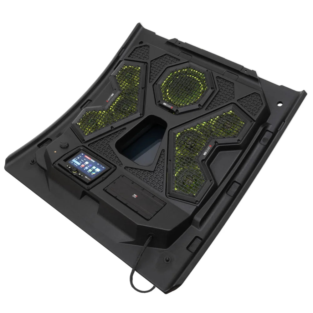 Mbqrt2-s7r 500 Watt 7 Speaker Polaris Rzr Trail Audio Roof