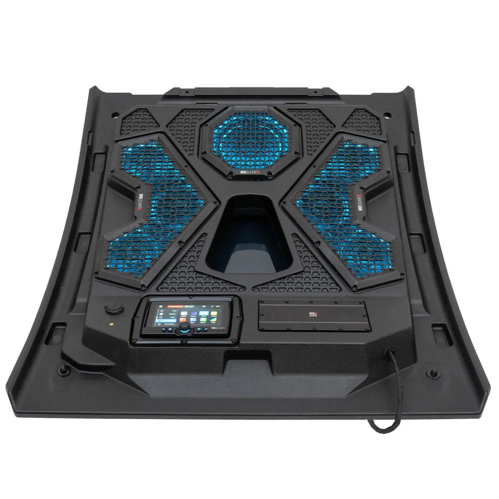 Mbqrt2-s7r 500 Watt 7 Speaker Polaris Rzr Trail Audio Roof