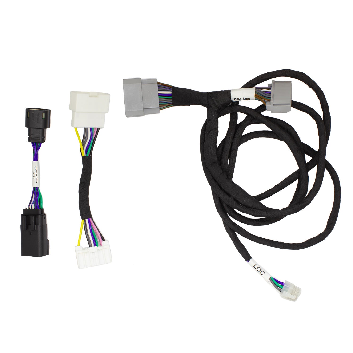 MBQJ-AMP-ACC-1 Jeep® Wrangler (JL) / Gladiator (JT) Line Output Converter Kit for adding amplifiers to power a subwoofer and/or soundbar