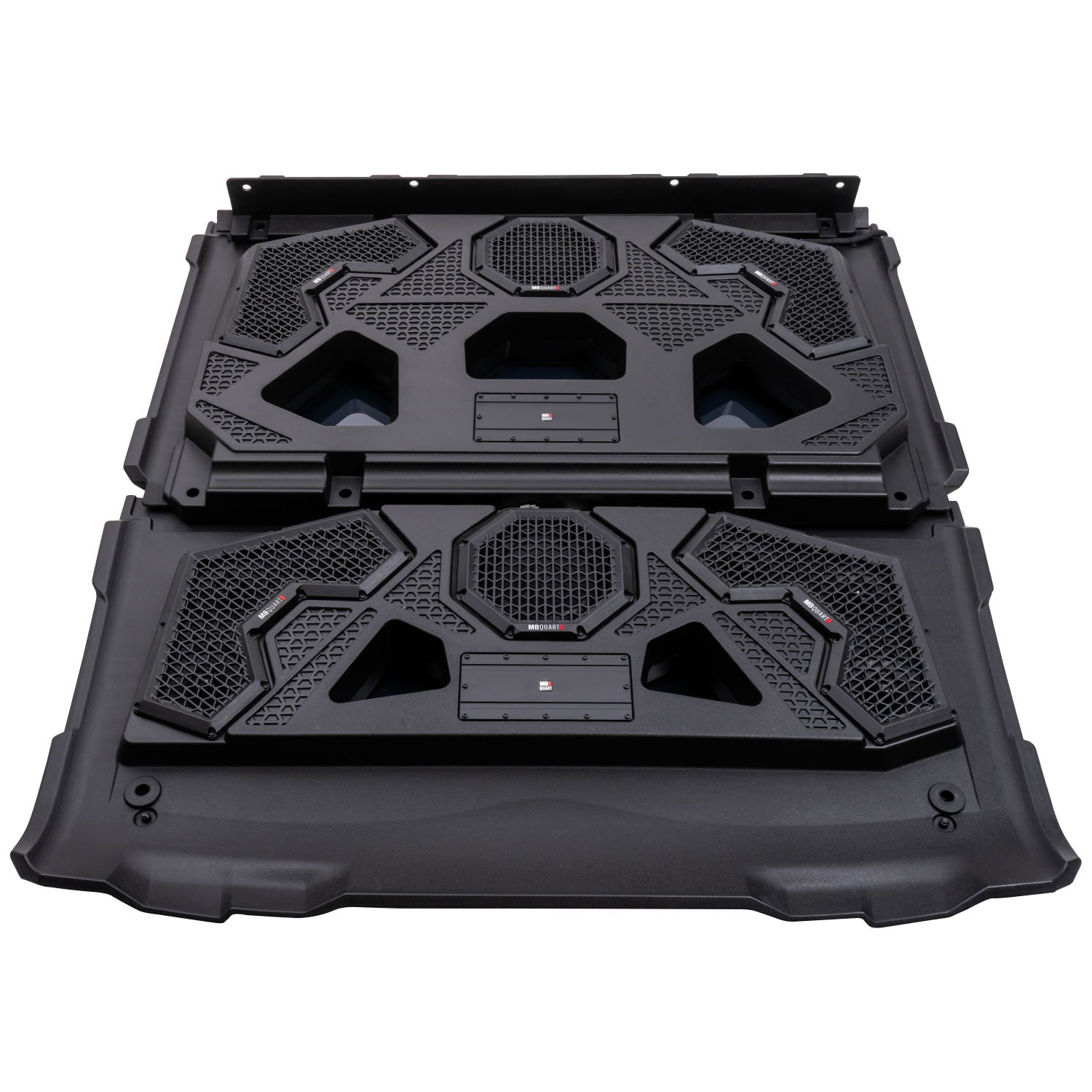 MBQRG4-S14R 1000 Watt 14 Speaker Polaris RANGER Audio Roof with 7 Inch LED Source Unit and 45 Inch Light Bar
