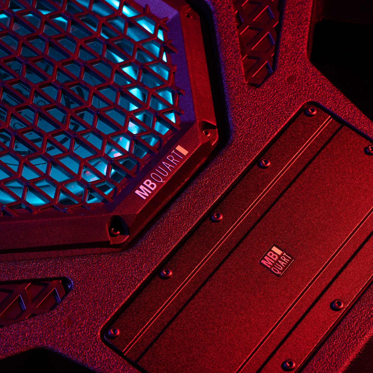 MBQRG4-S14R 1000 Watt 14 Speaker Polaris RANGER Audio Roof with 7 Inch LED Source Unit and 45 Inch Light Bar