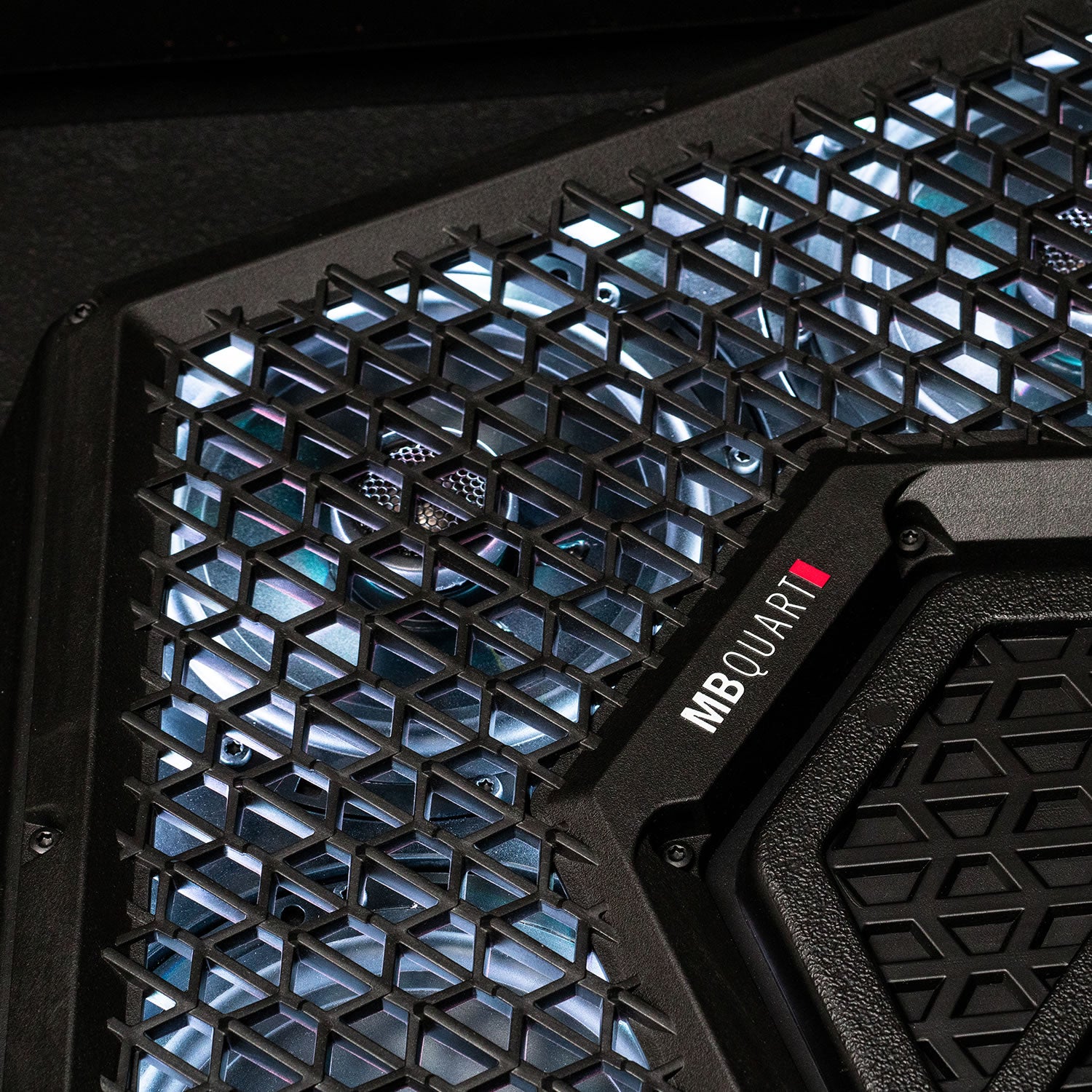 MBQRG4-S14R 1000 Watt 14 Speaker Polaris RANGER Audio Roof with 7 Inch LED Source Unit and 45 Inch Light Bar