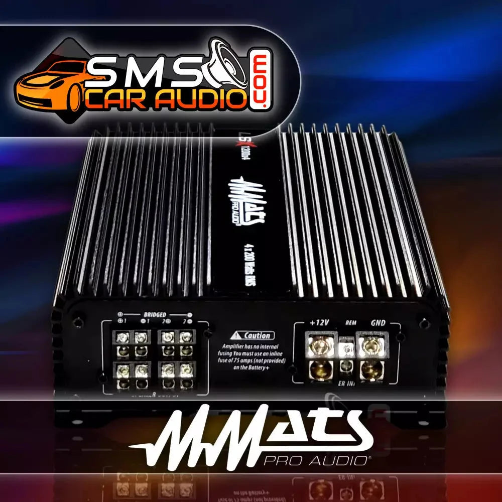 Mmats Lsx 4000.1 Compact Motorcycle 1 Ohm Stable 1 Channel