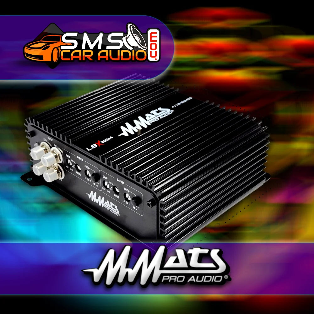 Mmats Lsx 800.4 Compact Motorcycle 4 Channel Amplifier