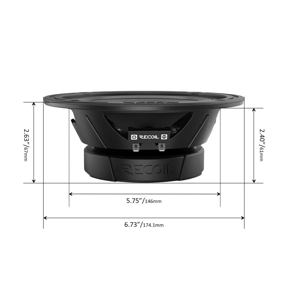 Ms65-4p 6.5-inch Midrange Pro Audio Car Speakers 600 Watts