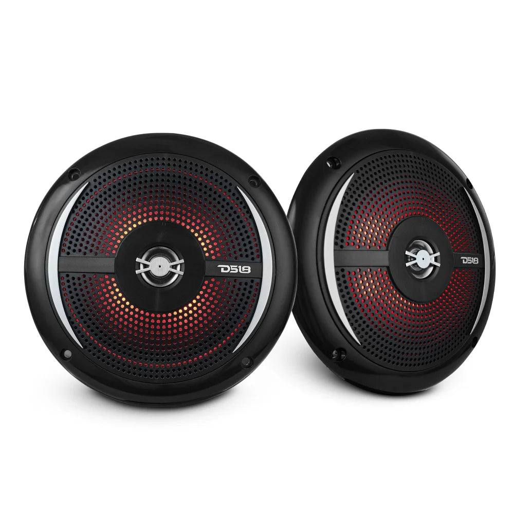 Nxl 6.5’’ 2-way Coaxial Marine Shallow Speaker with Led