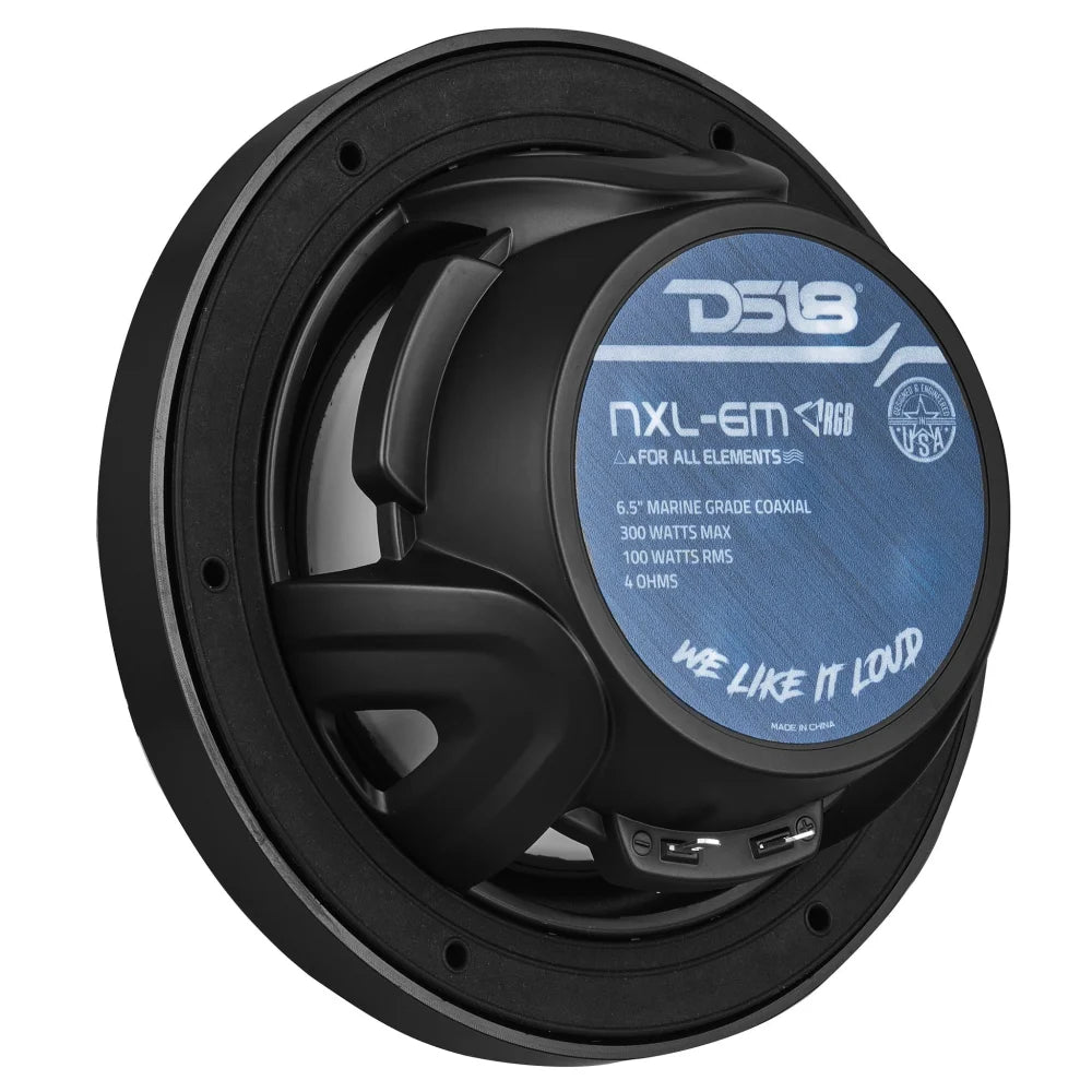 Nxl 6.5’’ 2-way Coaxial Marine Speaker with Led Rgb