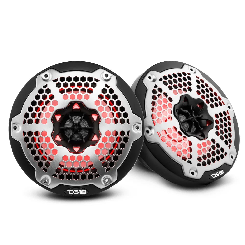 Nxl 6.5’’ 2-way Coaxial Marine Speaker with Led Rgb