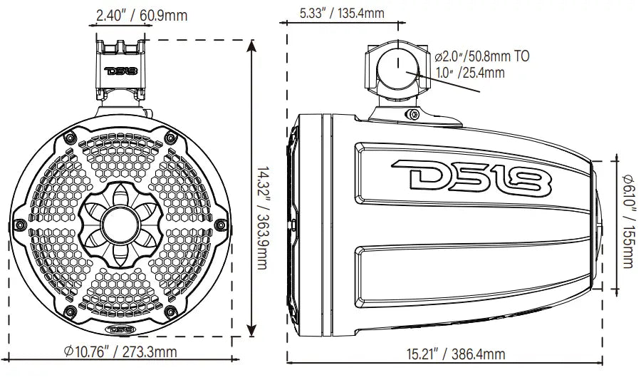 Nxl 10’’ Neodymium Marine and Powersports Towers