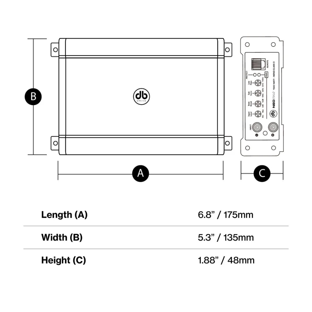 (open Box) Neo4v2: Neo 4-channel Class d Mini Amplifier
