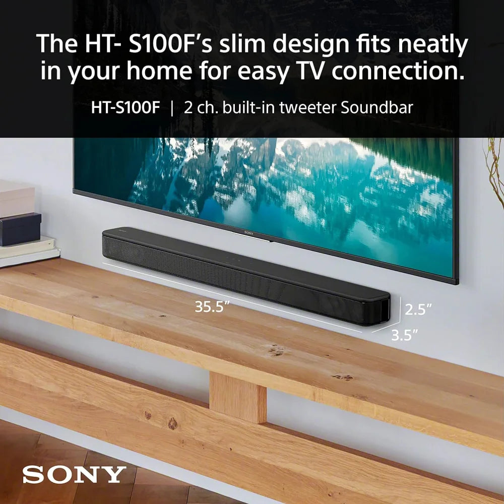 (open Box) Sony S100f 2.0ch Soundbar with Bass Reflex