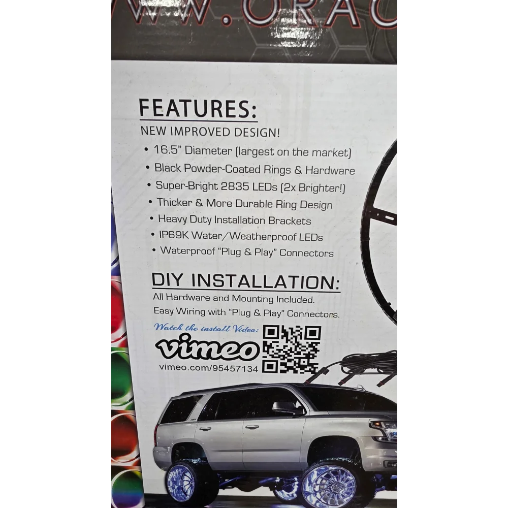 Oracle Color Shift Wheel Lights Clearance - Sms Car Audio