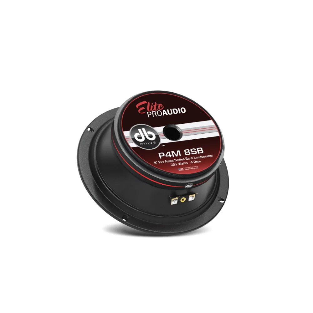 P4m 8sb: 8’’ Pro Audio Sealed Back Midrange - Speaker Sms