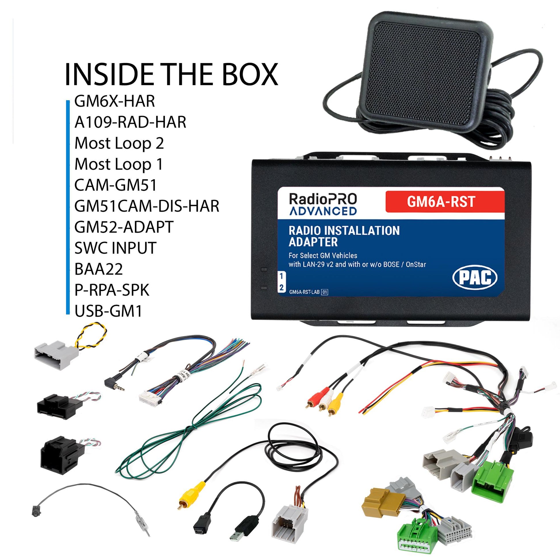 PAC GM6A-RST RadioPRO Advanced GM radio replacement interface