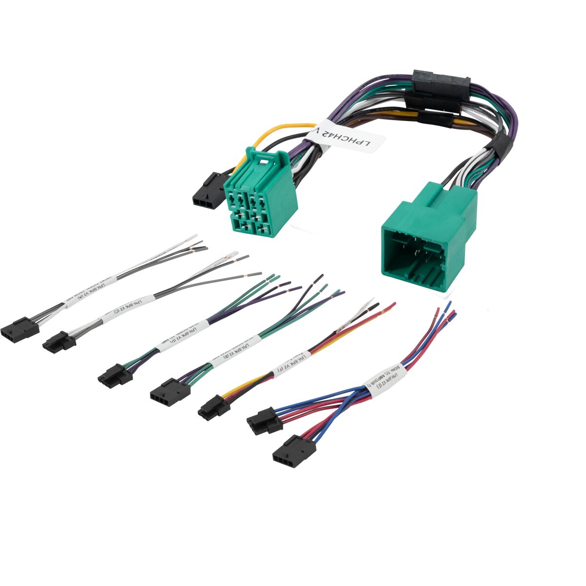 PAC LPHCH42 LocPRO Advanced non-amplified T-harness for 2021+ Chrysler Dodge Jeep and RAM Uconnect 5