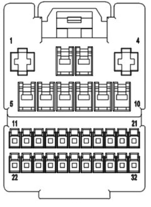 PAC LPHFD31 Ford non-amplified T-harness connector and wiring view
