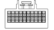 PAC LPHGM52 GM non-amplified T-harness connector and wiring view
