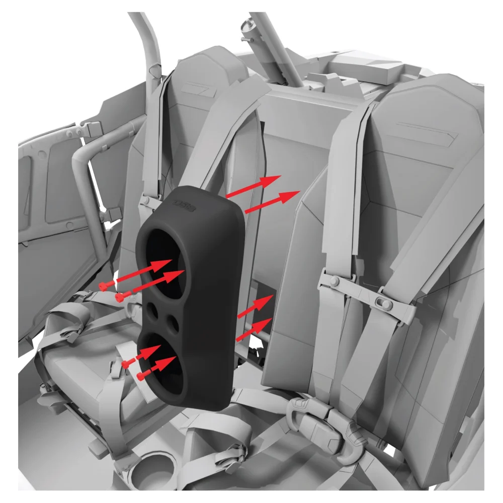 Polaris Rzr Waterfall Center Console 2 x 6.5’’ Speakers &